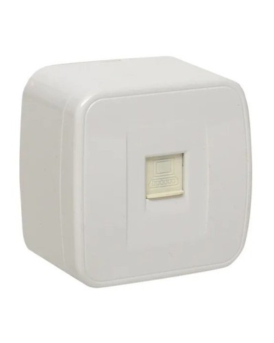 Минск Розетка RJ-45 1-местная ОП 1А (EGK01-035-10). Розетка RJ-45 1-местная ОП 1А. EKF в Евпатории