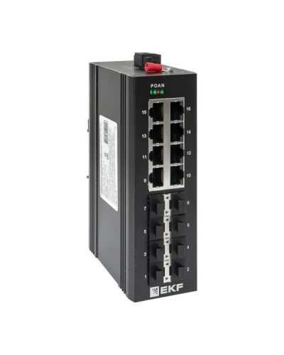 TSX-U-8GX/SFP-8GT. Промышленный неуправляемый коммутатор. EKF в Евпатории