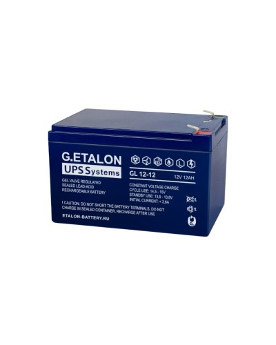 G.ETALON GL 12-12. Аккумулятор герметичный свинцово-кислотный. ETALON в Евпатории