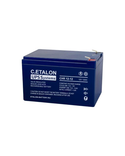 C.ETALON CHR 12-12. Аккумулятор герметичный свинцово-кислотный. ETALON в Евпатории