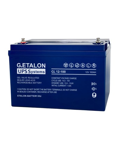 G.ETALON GL 12-100. Аккумулятор герметичный свинцово-кислотный. ETALON в Евпатории