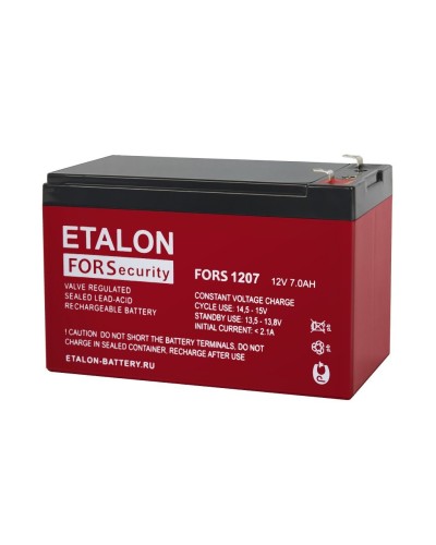 ETALON FORS 1207. Аккумулятор герметичный свинцово-кислотный. ETALON в Евпатории