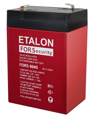 ETALON FORS 6045. Аккумулятор герметичный свинцово-кислотный. ETALON в Евпатории