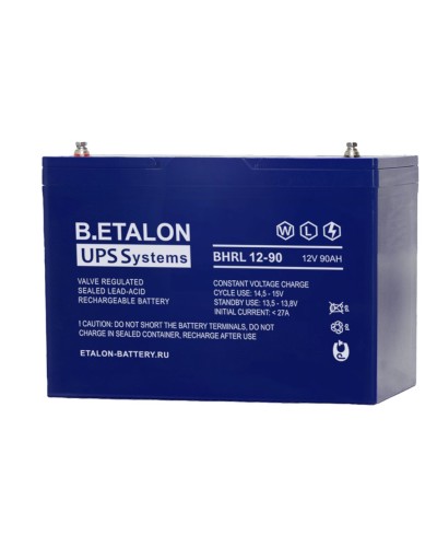 B.ETALON BHRL 12-90. Аккумулятор герметичный свинцово-кислотный. ETALON в Евпатории