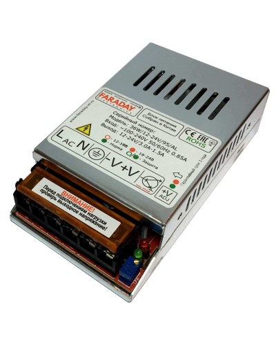 36W/12-24V/95AL. Импульсный блок питания. FARADAY в Евпатории