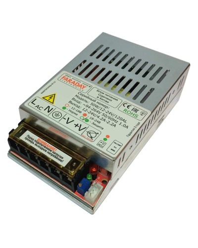 50W/12-24V/120AL. Импульсный блок питания. FARADAY в Евпатории