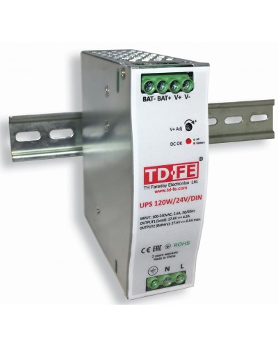 UPS 120W/24V/DIN. Блок бесперебойного питания. FARADAY в Евпатории