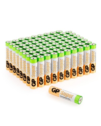 GP Super Alkaline 24A AAA (GP 24A-2CRVS80), упак. 80 шт.. Алкалиновые батарейки. GP Batteries в Евпатории