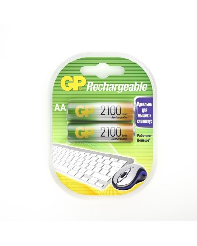 GP 210AAHC AA (GP 210AAHC-2DECRC2), упак. 2 шт.. Перезаряжаемые аккумуляторы. GP Batteries в Евпатории