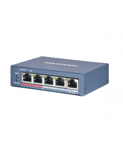 DS-3E0105P-E(B). Коммутатор с питанием POE. Hikvision в Евпатории