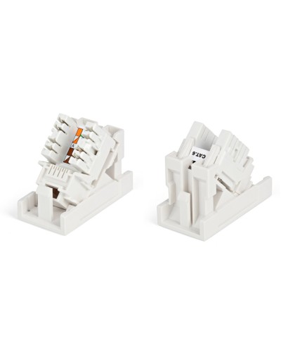 SIP2K-C6-M45-22.5. Вставка 45x22,5 с наклонным модулем RJ-45 категории 6. Hyperline в Евпатории