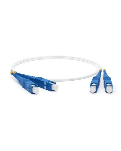 FC-D2-9A1-SC/UR-SC/UR-H-1M-LSZH-WH. Патч-корд волоконно-оптический SC-SC. Hyperline в Евпатории