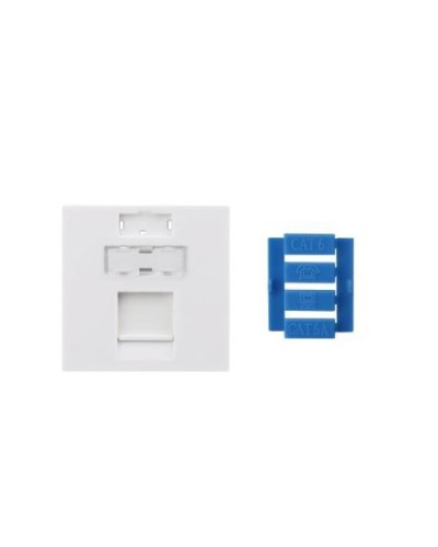SIP3-1K-M45-45. Вставка 45x45 для 1 модуля Keystone Jack, со шторкой. Hyperline в Евпатории