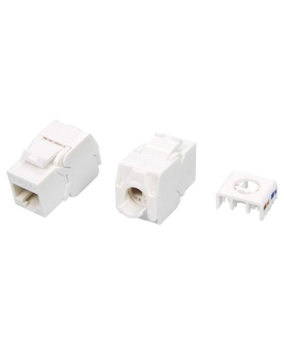 KJ8-8P8C-C6-180-TLS-WH. Вставка Keystone Jack RJ-45. Hyperline в Евпатории