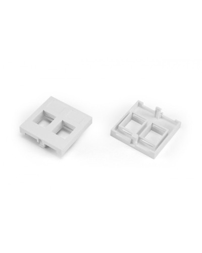 SIP2-2N-M45-45. Вставка 45x45 (аналог Mosaic) для 2х модулей формата Keystone Jack. Hyperline в Евпатории