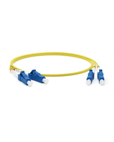 FC-D2-9-LC/UR-LC/UR-H-5M-LSZH-YL. Патч-корд волоконно-оптический одномодовый. Hyperline в Евпатории