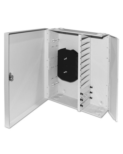 FO-WBX-12xSLT-W140H42-96UN-GY. Кросс оптический настенный. Hyperline в Евпатории