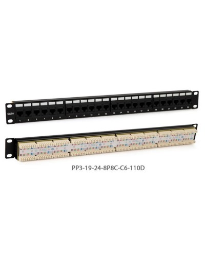 PP3-19-24-8P8C-C6-110D. Патч-панель 19. Hyperline в Евпатории