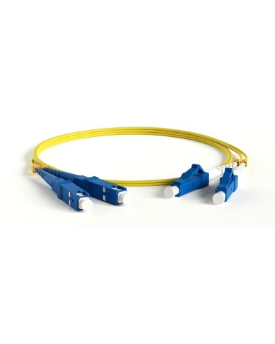 FC-D2-9-LC/UR-SC/UR-H-1M-LSZH-YL. Патч-корд волоконно-оптический LC/UPC-SC/UPC. Hyperline в Евпатории