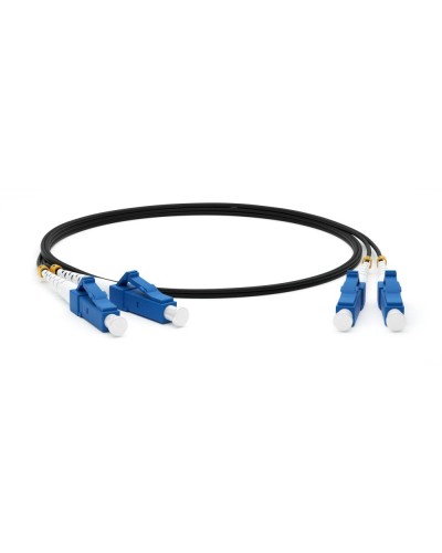 FC-D2-9-LC/UR-LC/UR-H-25M-LSZH-BK. Патч-корд волоконно-оптический одномодовый. Hyperline в Евпатории