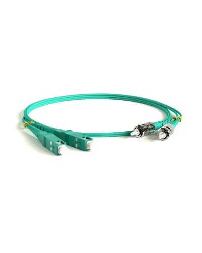FC-D2-503-SC/PR-ST/PR-H-3M-LSZH-AQ. Патч-корд волоконно-оптический многомодовый. Hyperline в Евпатории