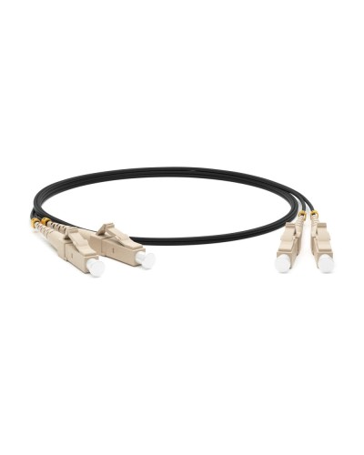 FC-D2-50-LC/PR-LC/PR-H-1M-LSZH-BK. Патч-корд волоконно-оптический многомодовый. Hyperline в Евпатории