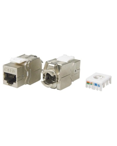 KJ8-8P8C-C6-180-TLS-SH-F-WH. Вставка Keystone Jack RJ-45. Hyperline в Евпатории