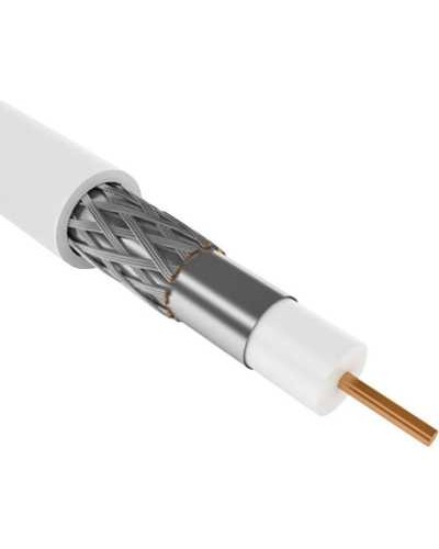 GENERICA RG6 CCS 75Ом FPE PVC белый (CC1-R6F1-111-300-G). Кабель коаксиальный омедненный. IEK в Евпатории