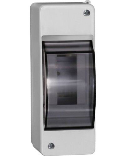 Корпус пластиковый КМПн 2/2 IP30 белый KREPTA 3 (MKP42-N-02-30-20). Щиток модульный с прозрачной дверцей, настенный. IEK в Евпатории