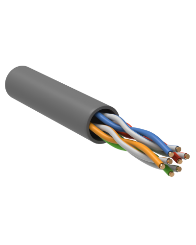 GENERICA U/UTP кат. 5E 100МГц 4 пары PVC INDOOR серый (BC1-C5E04-111-100-G). Кабель «витая пара» (LAN) для структурированных систем связи. IEK в Евпатории