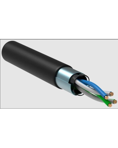 GENERICA F/UTP 5E 24AWG 2PR LDPE 1м черный 305м (BC3-C5E02-339-305-R-G). Кабель «витая пара» (LAN) для структурированных систем связи. IEK в Евпатории