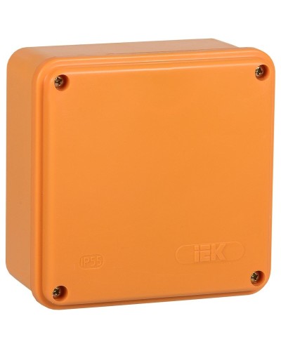 Коробка распаячная огнестойкая ПС 100х100х50 6P 6мм² IP44 гладкие стенки (UKF20-100-100-050-6-6-09). Коробка распаячная огнестойкая безгалогенная (HF). IEK в Евпатории