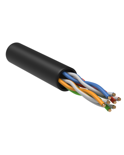 GENERICA U/UTP кат.5E 24AWG 4 пары LDPE черный (BC3-C5E04-139-305-R-G). Кабель «витая пара» (LAN) для структурированных систем связи. IEK в Евпатории