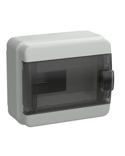 Корпус пластиковый КМПн-8 IP65 TEKFOR (TF5-KP72-N-08-65-K03-K02). Корпус модульный пластиковый черная прозрачная дверь. IEK в Евпатории
