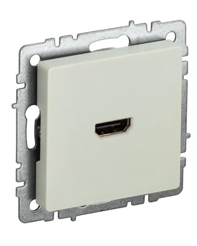 Розетка HDMI РHDMI-0-БрКр бежевый BRITE (BR-H10-K10). Розетка HDMI. IEK в Евпатории