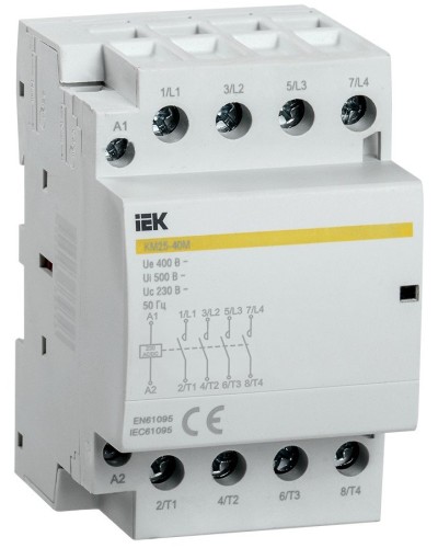 Контактор модульный КМ25-40М AC/DC (MKK21-25-40). Контактор модульный. IEK в Евпатории