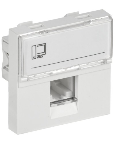 Розетка RJ45 кат.6 PRIMER РКИ-20-00-П-6 белый IEK (PR-KK40D-RI-0-2-1C06U-K01). Розетка RJ-45. IEK в Евпатории