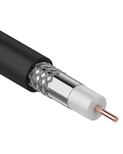GENERICA RG11 CCS 75Ом FPE PVC черный (CC1-R1F1-119-300-G). Кабель коаксиальный омедненный. IEK в Евпатории