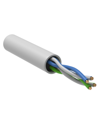 GENERICA U/UTP кат. 5E 24AWG 2 пары LSZH INDOOR белый (BC1-C5E02-128-305-G). Кабель «витая пара» (LAN) для структурированных систем связи. IEK в Евпатории