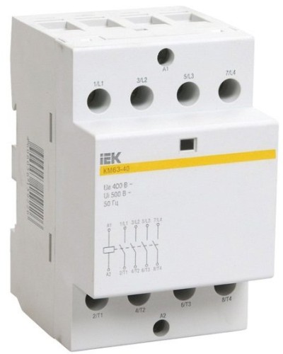 Контактор модульный КМ63-40 AC/DC (MKK21-63-40). Контактор модульный. IEK в Евпатории