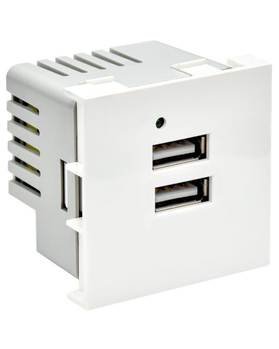 Розетка USB A+A 4,2А PRIMER РКЮ-23-40-П белый IEK PR-KK40D-RU-0-2-AA-K01). Розетка USB. IEK в Евпатории