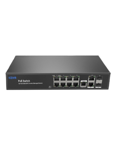 KN-SW802SFP/M2. Коммутатор с питанием по PoE. KENO в Евпатории