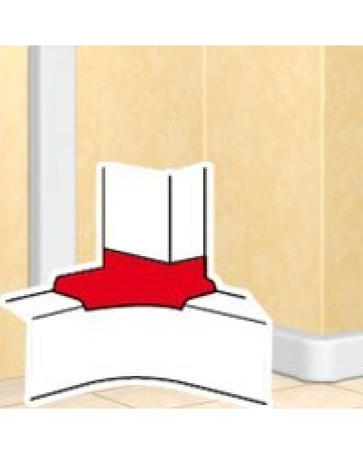 Отвод угловой для короба DLP 35х80/105, 50х80/150 (010763): Отвод угловой в Евпатории