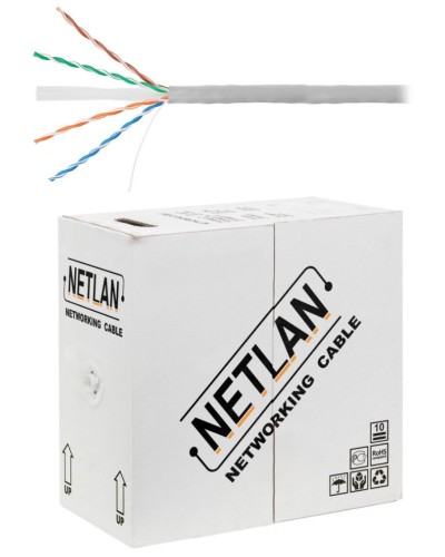 U/UTP 4pair, Cat6, Solid, In, PVC (EC-UU004-6-PVC-GY). Кабель «витая пара» (LAN) для структурированных систем связи. NETLAN в Евпатории