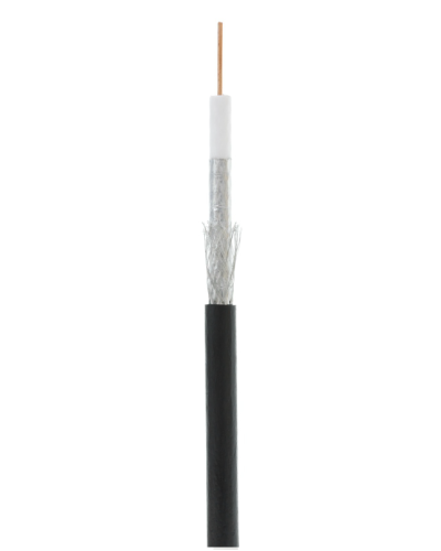RG-6 CCS, Out, PE (UEC-C2-32123B-BK-3). Кабель коаксиальный омедненный. NETLAN в Евпатории