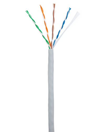 U/UTP 4pair, Cat5e, In, PVC (CCA-UU004-5E-PVC-GY). Кабель «витая пара» (LAN) для структурированных систем связи. NETLAN в Евпатории