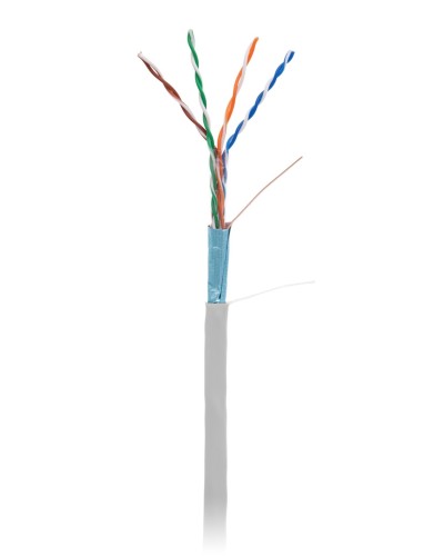 F/UTP 4pair, Cat5e, In,PVC (EC-UF004-5E-PVC-GY-1). Кабель «витая пара» (LAN) для структурированных систем связи. NETLAN в Евпатории