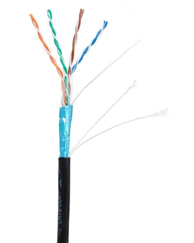 F/UTP 4pair, Cat5e, Out, PE (EC-UF004-5E-PE-BK-1). Кабель «витая пара» (LAN) для структурированных систем связи. NETLAN в Евпатории