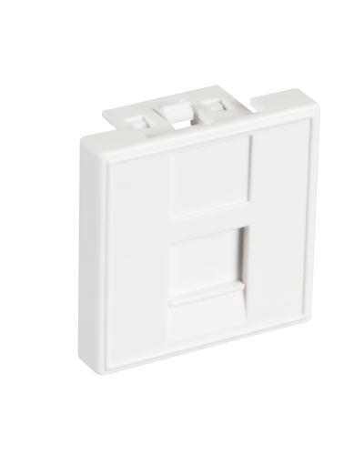 EC-IMF-1-WT-10 (10шт). Вставка 45x45 (Mosaic) для 1 модуля Keystone Jack. NETLAN в Евпатории