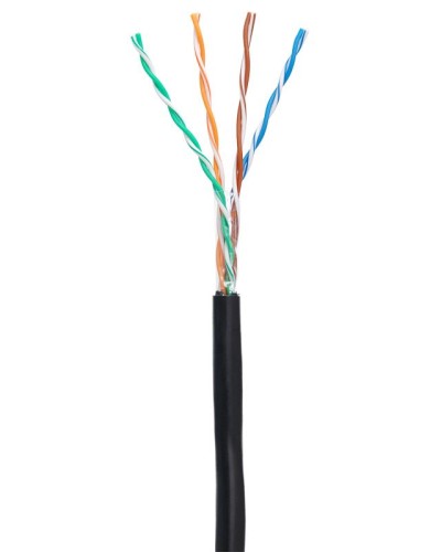 U/UTP 4pair, Cat5e, Out, PE (EC-UU004-5E-PE-BK-1). Кабель «витая пара» (LAN) для структурированных систем связи. NETLAN в Евпатории